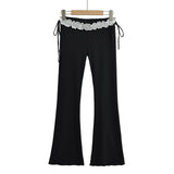 Spice Girls With The Same Lace Micro-Tuffs New Low-Waisted Casual Ass Sexy Trousers Thin Pure Lust