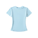 Pure Hot Girl Summer Slime Out-At-Sleeve Short-Sleeved Summer New Sports Slimming Thin Yoga Clothes T-Shirt