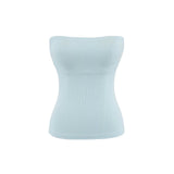 Pure-Want Summer Sleeveless Chest Pads With Chest Vest To Collect Short Skinny Bottom Top