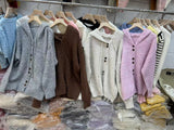 KANING Hooded Knitted Cardigan Women's New Languile Wind Solid-Colored Sweater Jacket In Autumn 2026