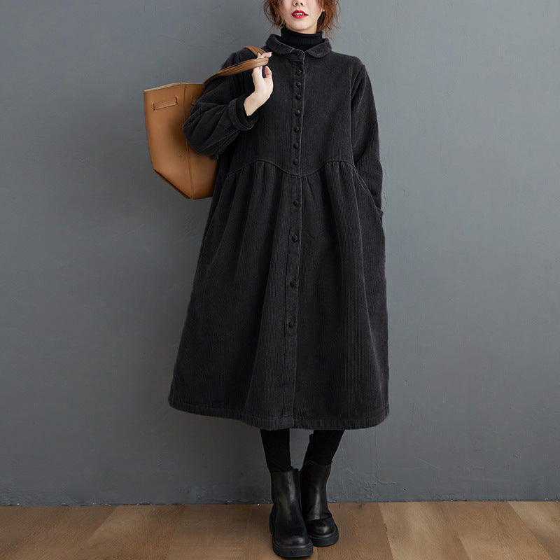Korean Version Of Loose Plus Thicken Wick Long Sleeve Single-Crysle Jacket Women's 2026 Winter New Real Shot