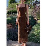 Julie French Sexy Pure Lust Lace Slings To Close The Waist To Repair The Hip Dress Woman 2026 Summer Dress Tide