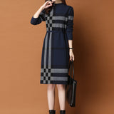 Autumn Dress 2026 New Sweater Dress With Coat Long Over The Knee Dress Knitted Bottom Dress Winter Thick