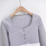 Spice Girls Blogger Summer Loose Sticker V Collar Blouse Long Sleeve Short-Sleeved T-Shirt