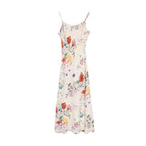2025 New Tea Break French Broken Flowers With Joint Skirts Women's Summer Seaside Resort Beach Long Skirt