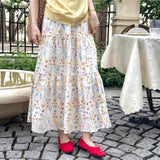 Broken Flower Tea Rests High Waist Half-Dress Woman's Spring 2026 New A Word Showing Thin And Gentle Style Long Skirt