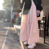 Half-Dress Girl Spring Summer 2025 New Thin A-Character Dress Small Man Swings Half-Dress Skirt Long Falling Feeling