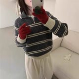 KANING Semi-Zip Soft-Cillary Thick Knitted Women's Autumn And Winter New Languid High-End Thin Top