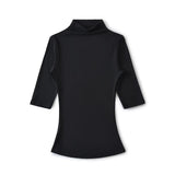 Pure Lustful Breeze High-Necked Mid-Sleeve T-Shirt Mid-Sleeve Bottom Short-Sleeved Top T-Shirt Inside The Body