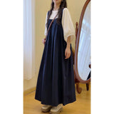 Age-Retro-Back-Banded Dress Girl Large-Size Korean Version Of Loose And Thin Summer 2026 New Meat Masking Dress