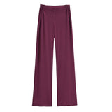 Purely Want Girl V Waist Zipper Display Thin Leg Trousers Leg Long Vertical Trousers Home Comfortable Yoga Pants