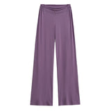 Purely Want Girl V Waist Zipper Display Thin Leg Trousers Leg Long Vertical Trousers Home Comfortable Yoga Pants