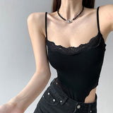 Fashion Babes Sexy Lace Splicing Slinged Joint Dress Woman Summer New Body Repair Vest Niche Inside The Top