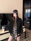 Maillard Vintage Leather Coat Women 2026 Spring And Autumn New Loose Collar Casual Locomotive Jacket Top Women