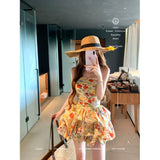 [Slade With Seat Pants Shoulder Strap Can Be Removed With Anti-Slip Strip] Double Lace Lace Dress Dress Woman