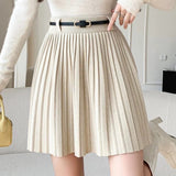 KANING College Wind Knitted Dress 2026 Autumn New Women's High Waist Skinny Casual Short Dress 100-Folded Dress