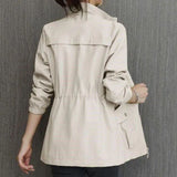 Double-Layer Gary 2026 New Korean Version Of The Waist To Show Thin Small Wind Jacket Women Spring And Autumn Ocean Gas Age Reduction Jacket