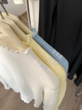 Super Good-Looking Wooden Ear With Velvet Knitted Jersey Women 2025 Autumn And Winter To Keep Warm And Pure Color Inside The Bottom Shirt Top