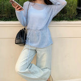 3.11/New On Spring XUAN XIAO JIE Solid Colored Sleeve Girl's Lazy Sunscreen Cover
