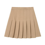 Four Seasons Short Dress Women's Hundredfolded Dress JK Uniform Skirt Fashion Half-Sleep (Long + Safety Pants + Zipper + Button)