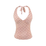 Real Shooting Hottie Hanging Neck Vest Woman With Breast Pad Summer 2026 Short Outer Wear Pure Desire Top