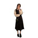 French Bubble Long-Sleeved Dress Women's 2026 Autumn Dress New Famous Temperament Design Hepburn Style Long Dress