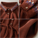 2026 Spring Dress New Loose Retro Embroidery Tlings With Waists Thin Long Wick Dress Dress Woman