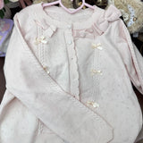 3.2/New In Spring XUAN XIAO JIE Cute College Wind-Bunter Knitted Jersey Coat Woman