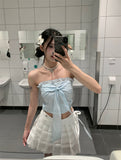 Design Wood Ear Lace Braid Vest Women's Summer Minority Age To Collect Waist Thin Sleeveless Pure Desire Blouse