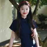 Short-Sleeved Dress New Chinese Style 2025 New National Style Retro Thin Young Temperament Improved Cheongsam Women's Summer