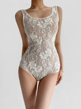 Summer New Women's U-Neck Sexy Double Lace Slings Joint Women's Bottom Vest