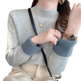KANING Thicken And Bottom Sweater 2026 Autumn And Winter New Warm One Half High Collar Knitting Shirt
