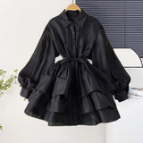 Gentle Temperament Female Dress Flowing Feeling Printed Dress Large Size Loose Dress