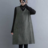 2026 Autumn And Winter Hairy Vest Vest Skirt Long Leisure Loose Large Size Bottom Skirt Woman