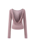 Pure Lust Wind Collar Long Sleeve Hoodie Top Yoga Sports T-Shirt Women Long Sleeves