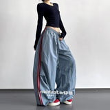 Vintage Red Sweatpants Women 2026 New Year Pop College Wind Jazz Dance Loose Scimits-On Shorts