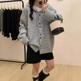 KANING Hooded Knitted Cardigan Women's New Languile Wind Solid-Colored Sweater Jacket In Autumn 2026