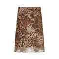 New Babes Leopard-Print Retro Skirt In Temperament Personality Slim Slimming Bag Hip Skirt