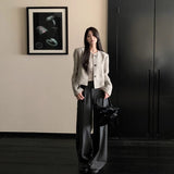 Temperament Famous Lady Small Fragrant Coat Woman 2026 Spring And Autumn New High-End Sense Retro Round Neck Tuff Top Woman