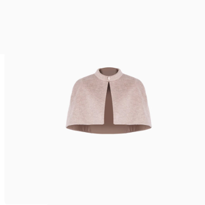English Drama Little Witch Plutocracy Thousand Gold Wind Removable Cloaked Wooled Wooled Coat 2025 Winter