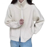 KANING Spur Jersey Knitted 2026 Autumn Half-Neck Sweater Jacket