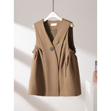 Casual Suit Vest Women's Spring And Autumn 2025 Spring And Autumn New British Wind Horse Vest