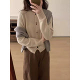 Station 2026 Autumn And Winter New Knitted Sweater European Tide Knitted Cardigan Women's Color Button Coat Top