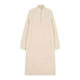 KANING Languid Over The Knee Long Laplging Loose Sweater Skirt In Autumn And Winter On The Bottom Of The Knitted Dress