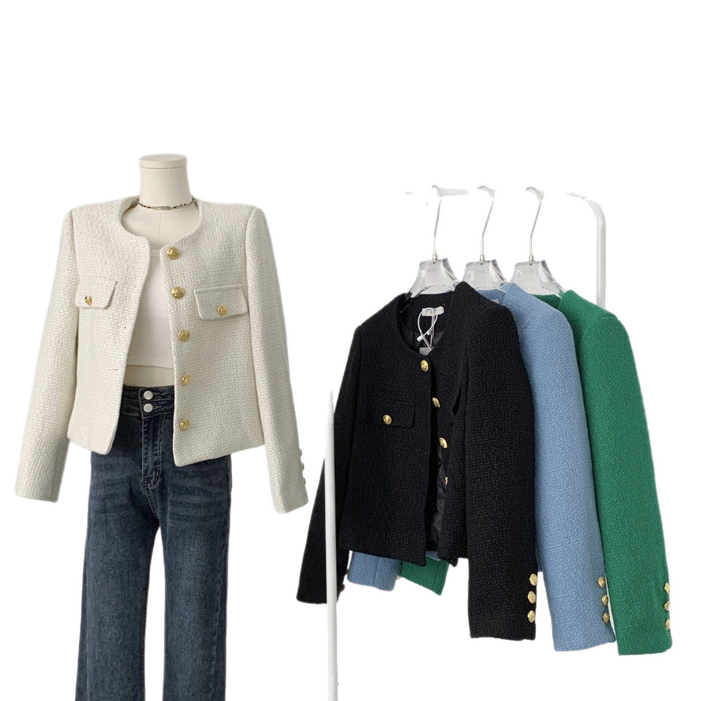Small Fragrant Wind Thick Coat Women's Spring And Autumn 2026 New French Short High-End Fried Street Temperament Top