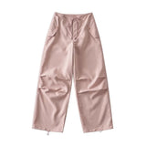 Spice Girls Spring And Summer Personality Beer Girl With The Same Paper Bag Trousers Drawstrings And Comfortable Jazz Dance Casual Pants