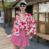 European Casual Casual Comfortable Pattern Shirt Women Long Sleeve Loose Fashion Bottom Small Shirt Tide