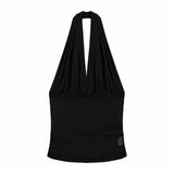 Fashion Korean Version Pure Desire Mesh V-Neck Sling Vest Women's Summer New Slimming Short Top Tide