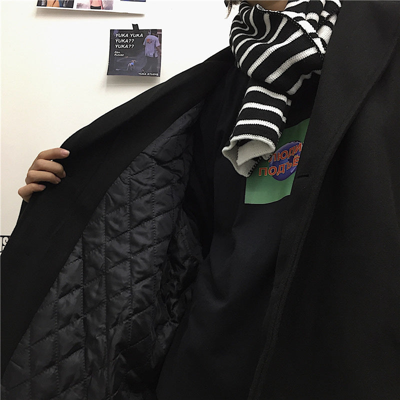 Hairy Suit Coat Female Coat Autumn And Winter Small Hepburn Couple Couple Coat