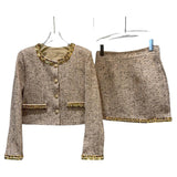 Liliang Street Coarse Flowers, Small Scent Style Short Outer Suit Women 2026 Autumn New High-Rise Half Skirt Short Skirt